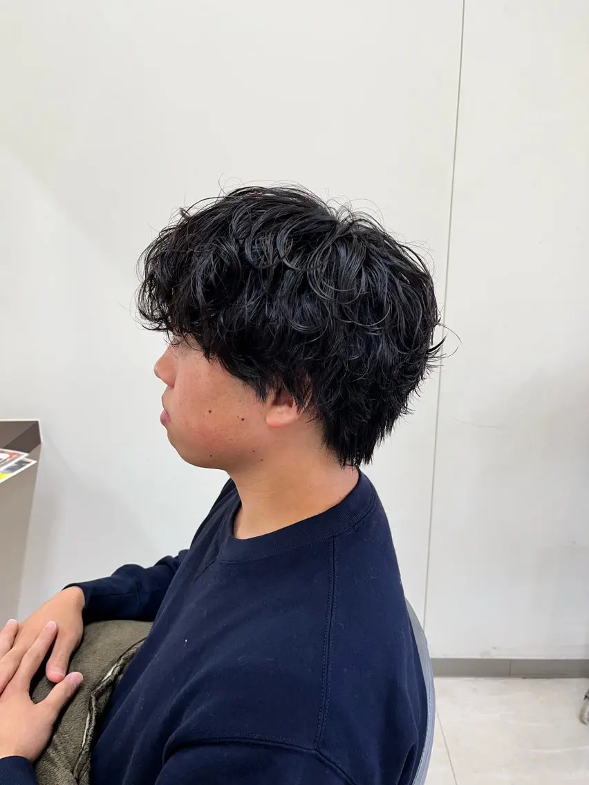 ショート パーマ メンズ メンズパーマ 🧊メンズ特化🧊 高木航希のヘアスタイル