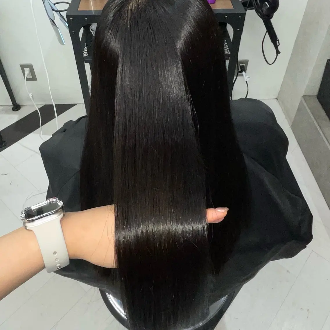 ロング カラー ヘアカラー ななみ.⋆𝜗𝜚 透明感カラー/まつパのマツエク・マツパデザイン