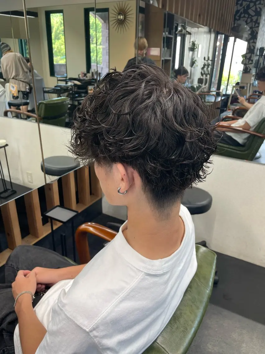 ショート メンズ カット パーマ 宇藤 稜のヘアスタイル