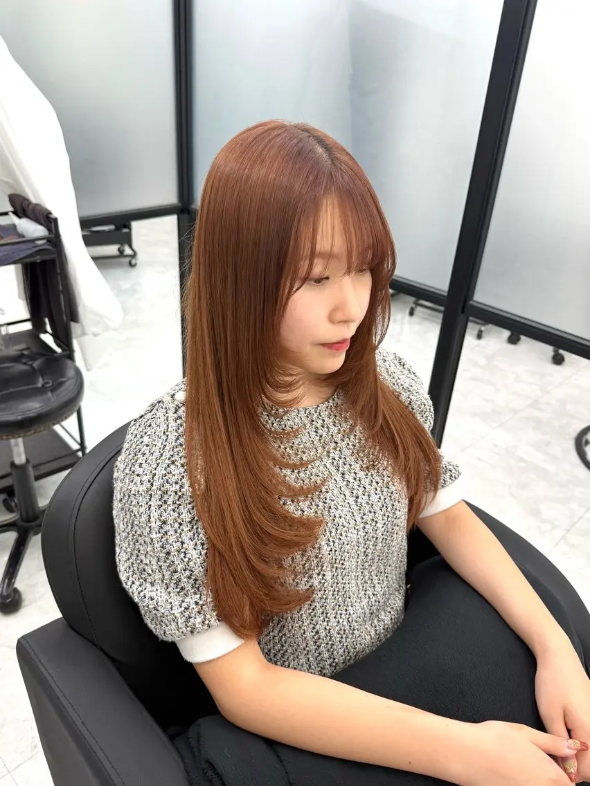 ロング カット トリートメント miku 🍑髪質改善サロンのヘアスタイル
