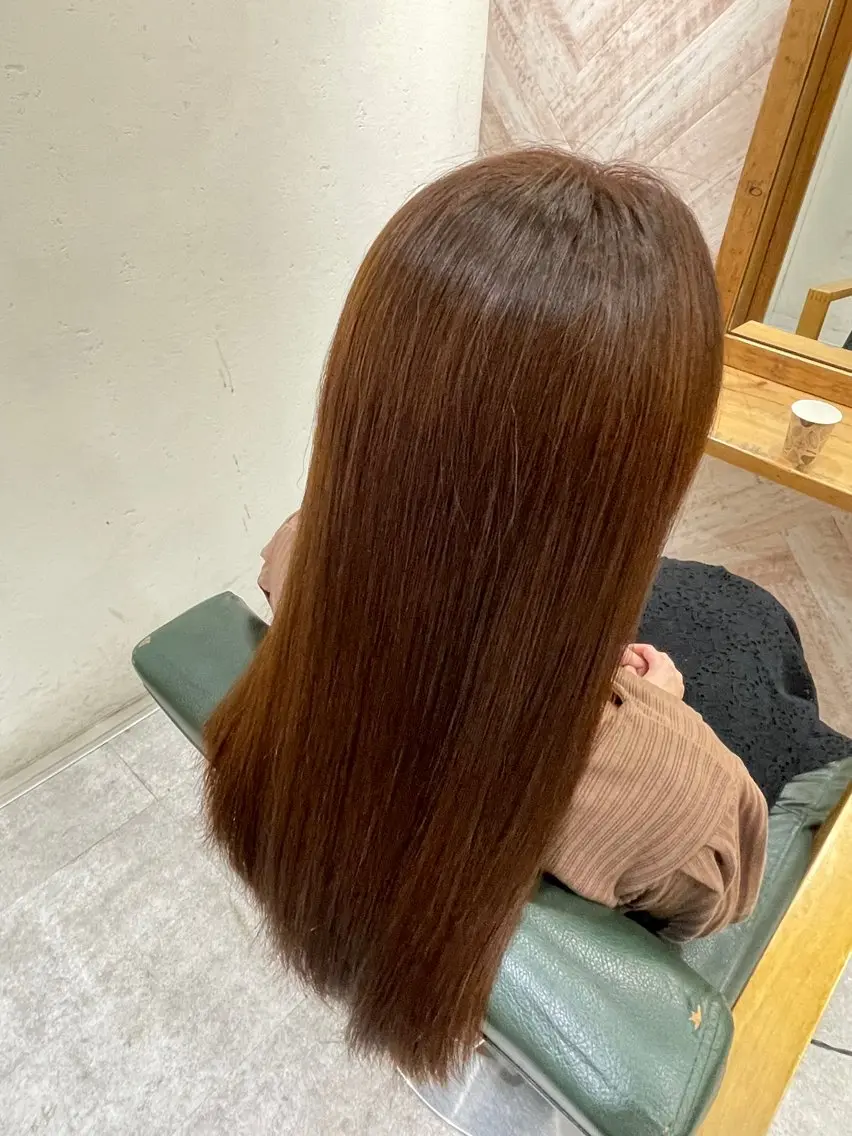 ロング カラー ブラウンカラー グラデーションカラー ヘアカラー 宮嶋 海輝のヘアスタイル