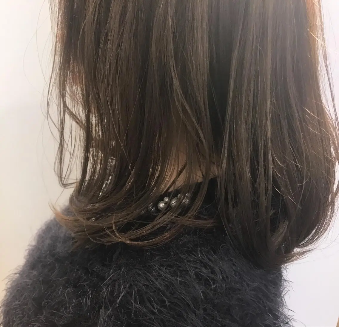 ミディアム カラー 透明感カラー グレージュ ハイトーンカラー 【体験】韓国 メイク&ヘア天神のヘアスタイル