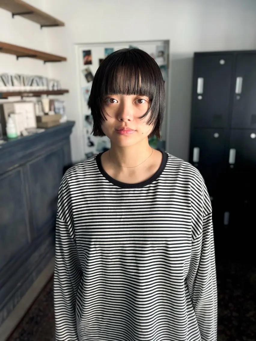 ショート 顔周りカット カット 似合わせカット/ パーマ/藤田和樹のヘアスタイル