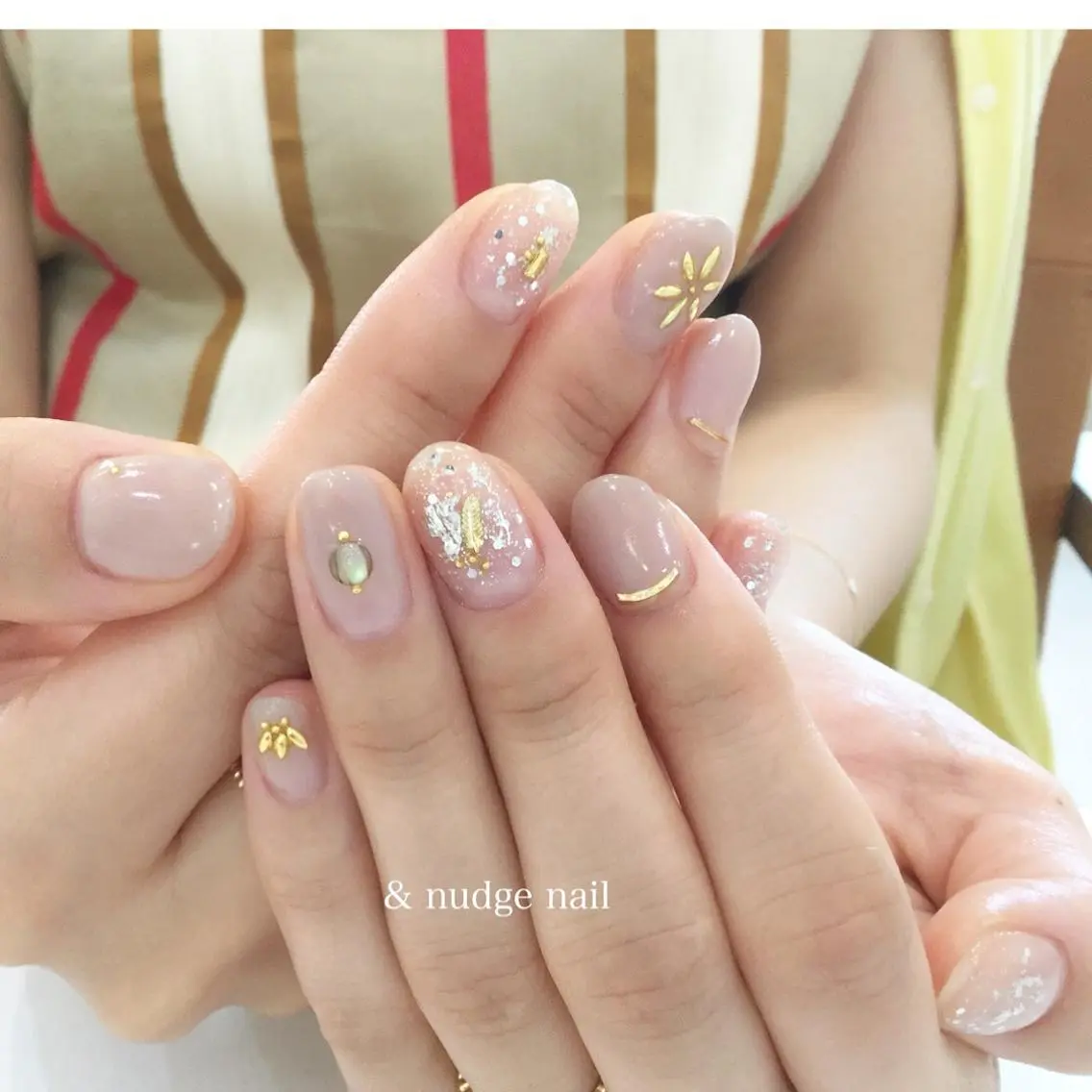 ネイル オフィスネイル ハンドネイル &nudgenail 本多のネイルデザイン