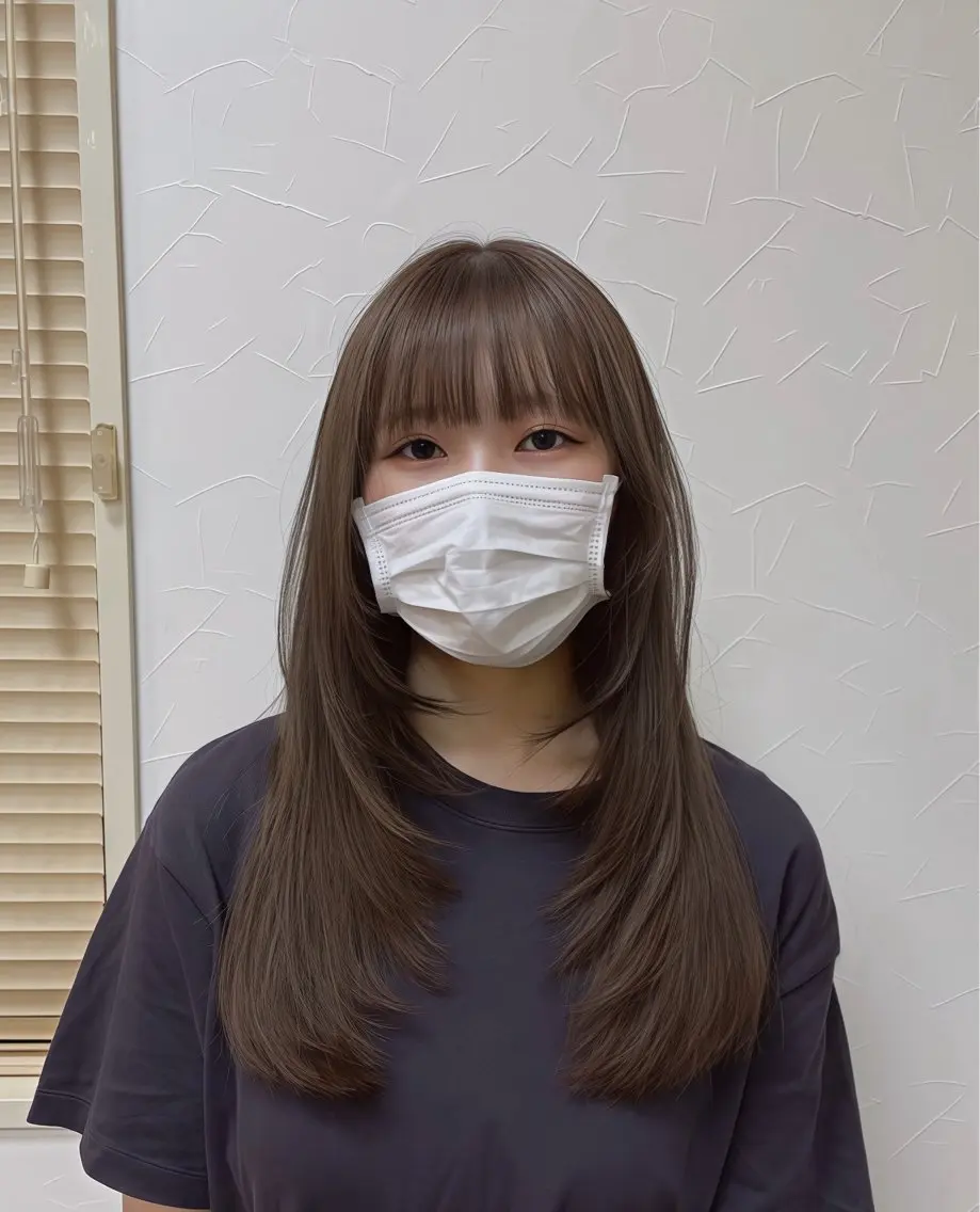 ロング レイヤーカット 坂口 歩美のヘアスタイル