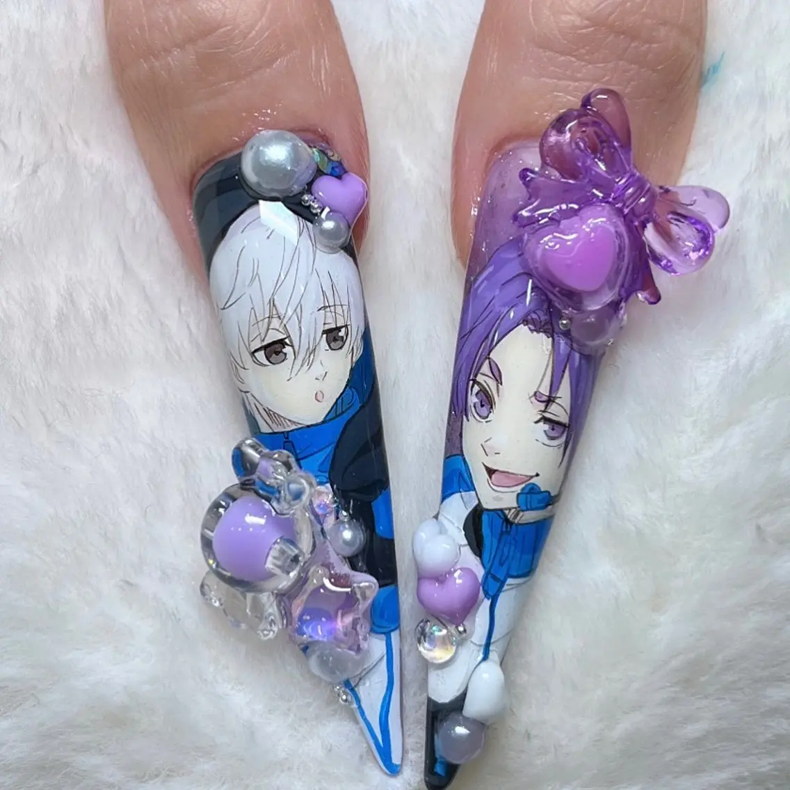 ネイル ブルー METORO NAILのネイルデザイン