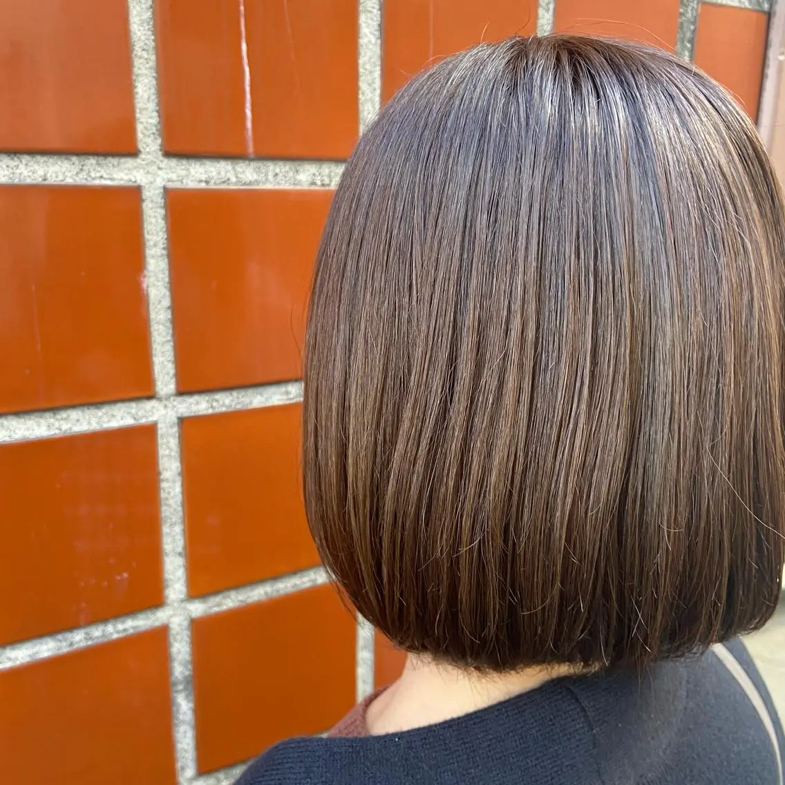ショート チョコレートブラウン 吉村 夏椰のヘアスタイル