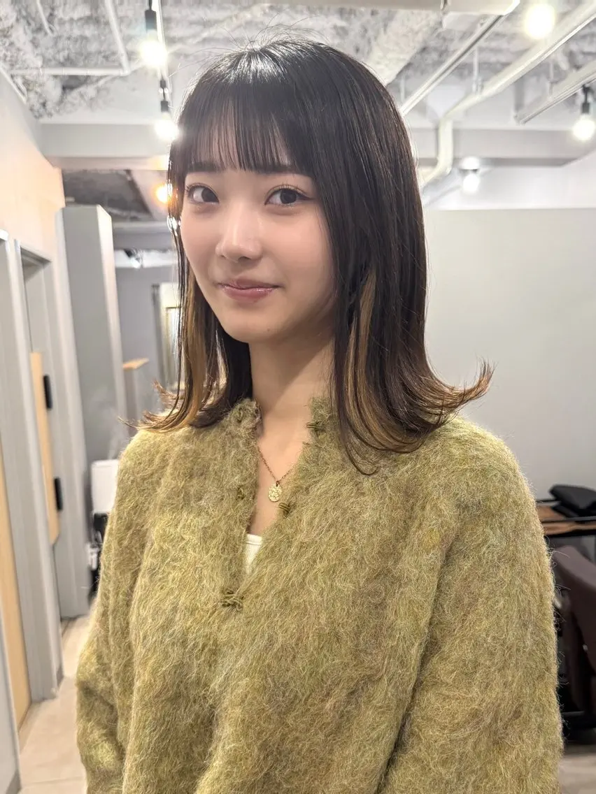 ミディアム Kamie 三宮のヘアスタイル