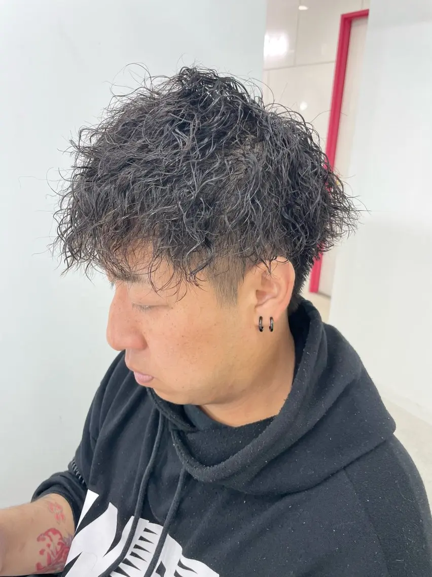 パーマ メンズ カット パーマ トリートメント 《Zina札幌大通》 Hinano🐻のヘアスタイル