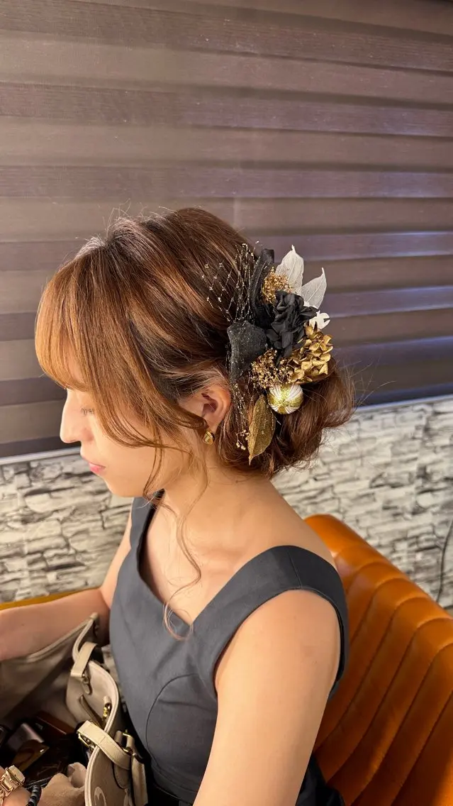 セミロング ヘアアレンジ hair make Lucciのヘアスタイル