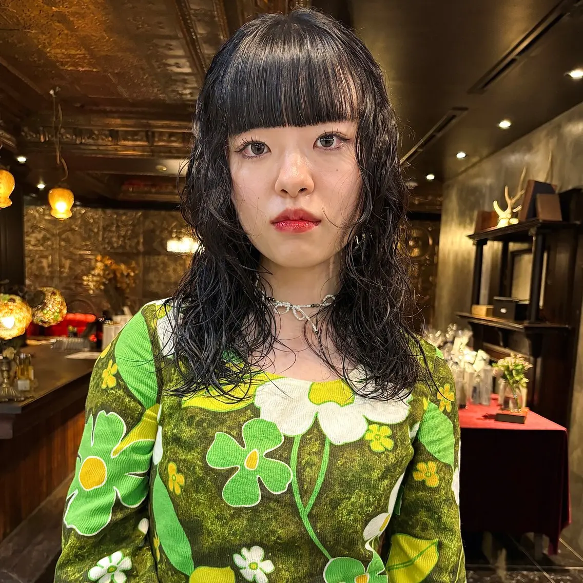 ミディアム パーマ ミディアムパーマ レイヤーカット メンズヘア/パーマ/ SHOUTOのヘアスタイル
