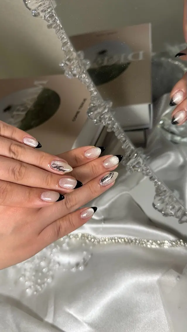 ネイル フレンチネイル マグネットネイル nail salon Dreamsのネイルデザイン