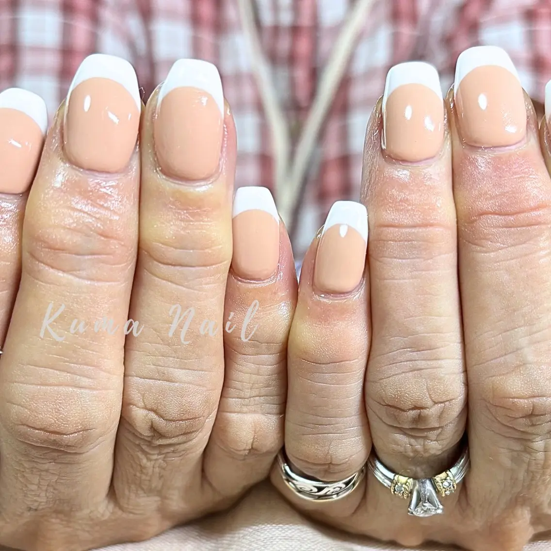 ネイル フレンチネイル シンプルネイル ハンドネイル 藤が丘ネイル Kuma Nailのネイルデザイン