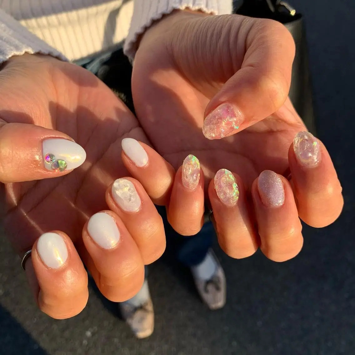 ネイル 氷ネイル・うるうるネイル Ebon nailのネイルデザイン