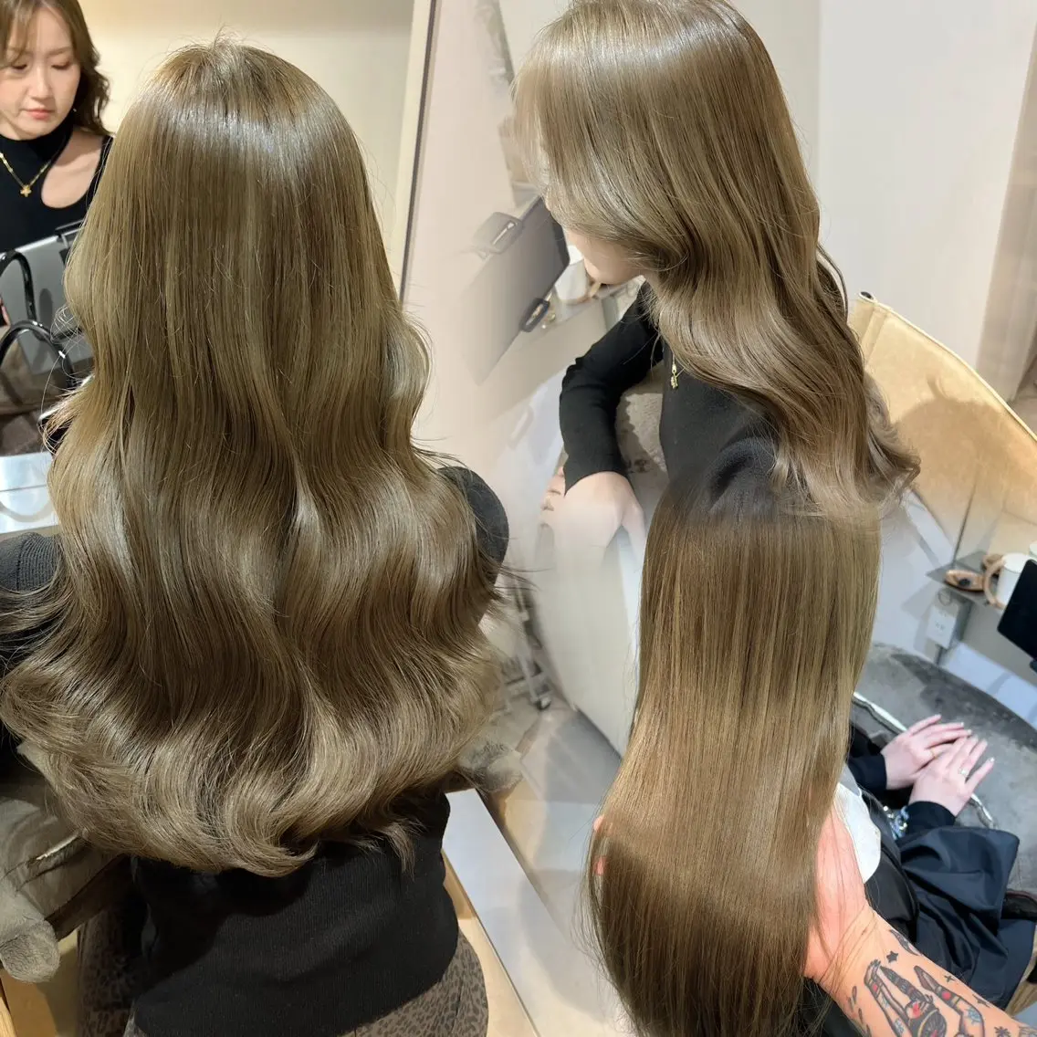 セミロング カラー ヘアアレンジ ✨韓国/外国人風✨ 江原巧のヘアスタイル