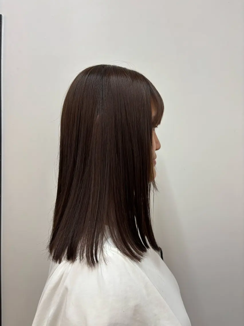 ミディアム みぞぐち じゅりのヘアスタイル