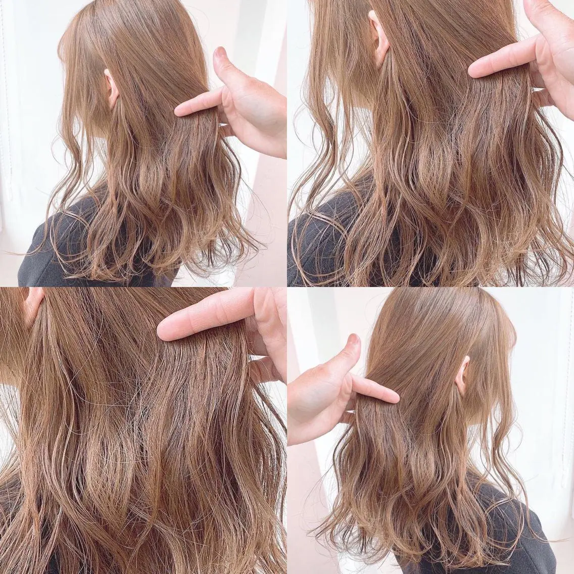 ロング カラー ヘアカラー トリートメント ハイトーン×レイヤー カットTAKUMIのヘアスタイル