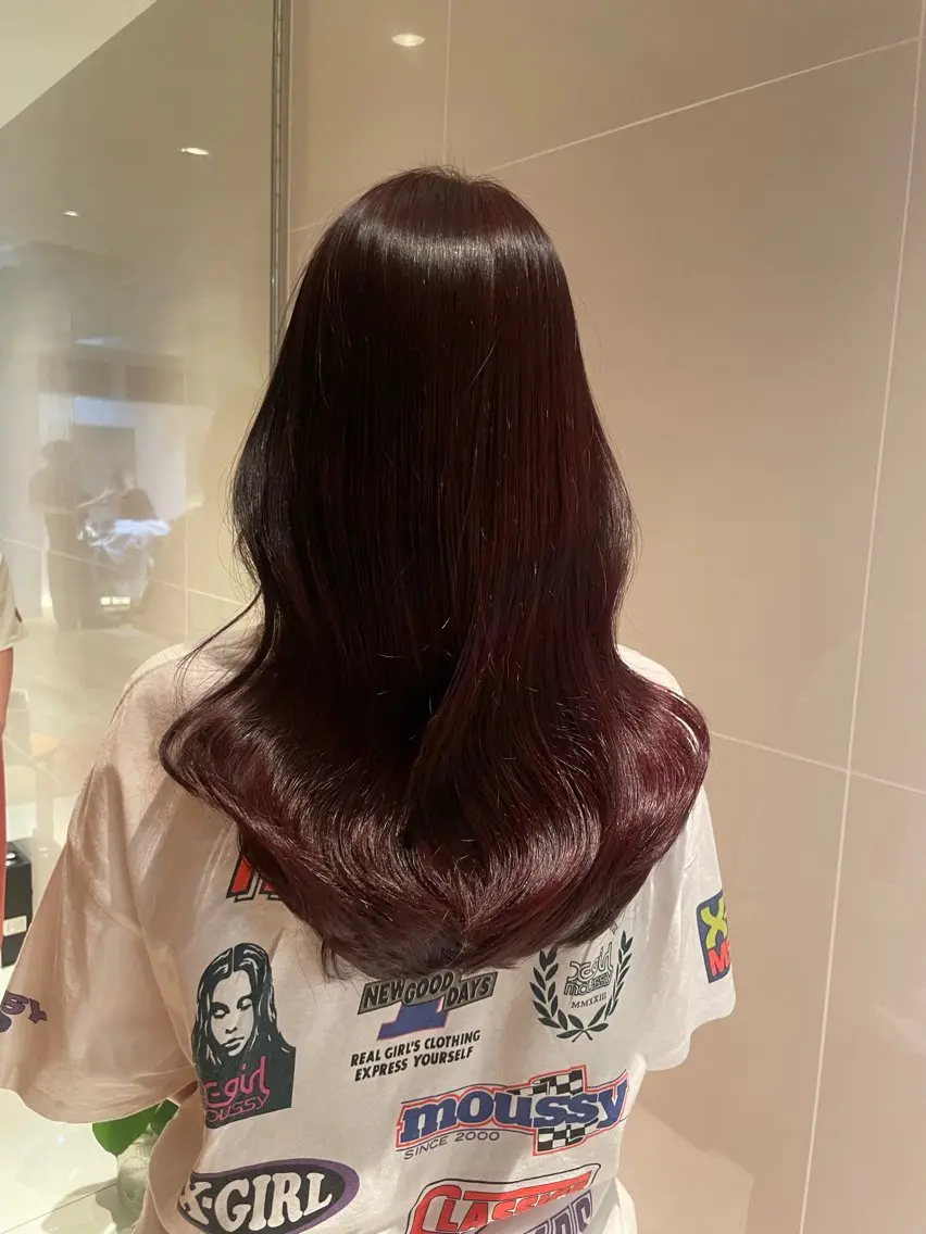 ロング カット ヘアカラー トリートメント レイヤー/縮毛矯正 🪄chihiroのヘアスタイル