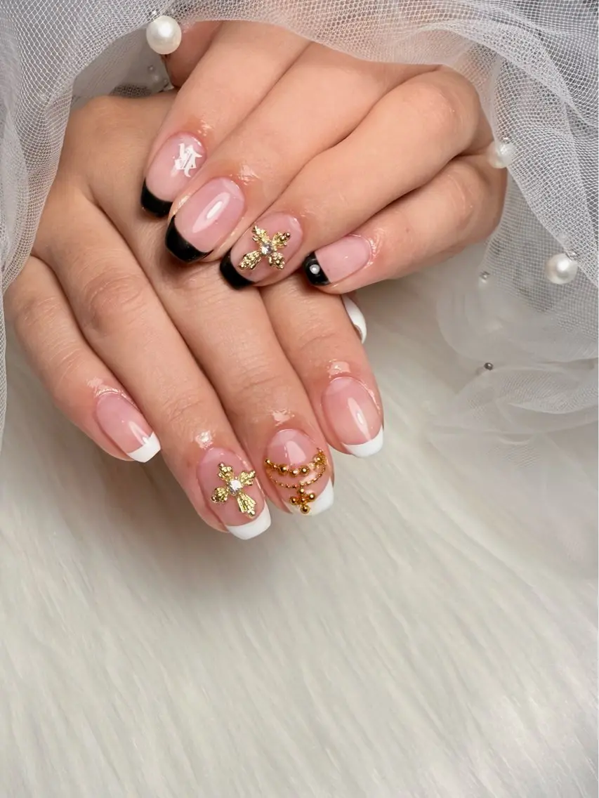 ショート 韓国風ヘア ハンドネイル 🌹Belle Nail🌹のネイルデザイン
