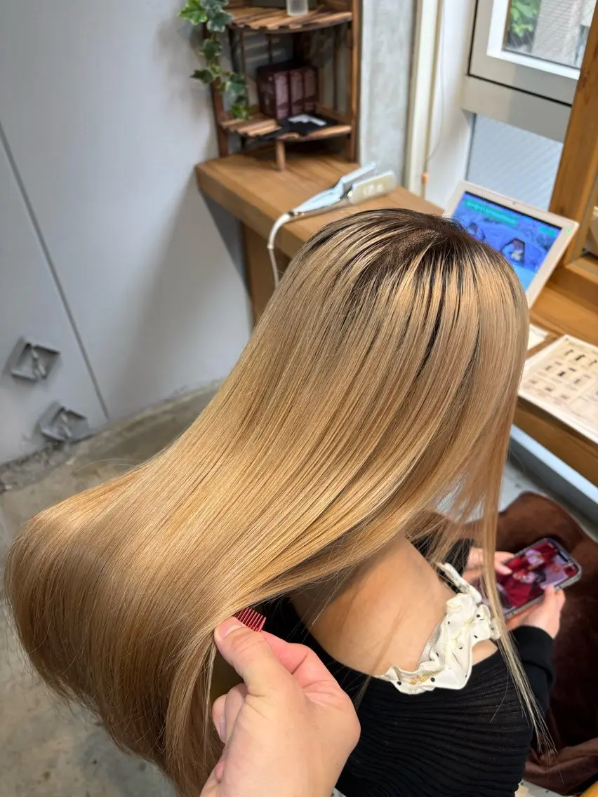 ロング カラー トリートメント トリートメント ヘッドスパ 恵比寿/髪質改善/ レイヤー/羽立蔵之助のヘアスタイル