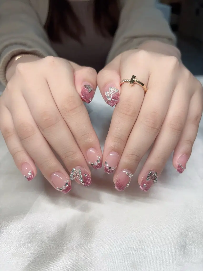 ネイル 韓国ネイル 持ち込み ニュアンスネイル ネイルチップ ハンドネイル TABI ANA.CHUOのネイルデザイン