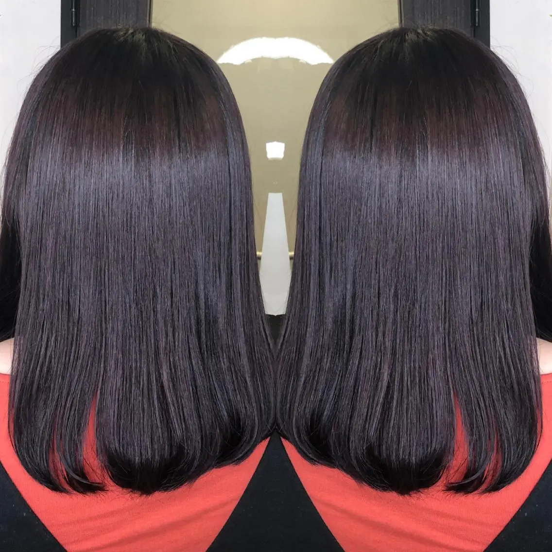 ミディアム カラー バイオレットカラー 韓国🇰🇷 ✂︎hair 内田愛のヘアスタイル