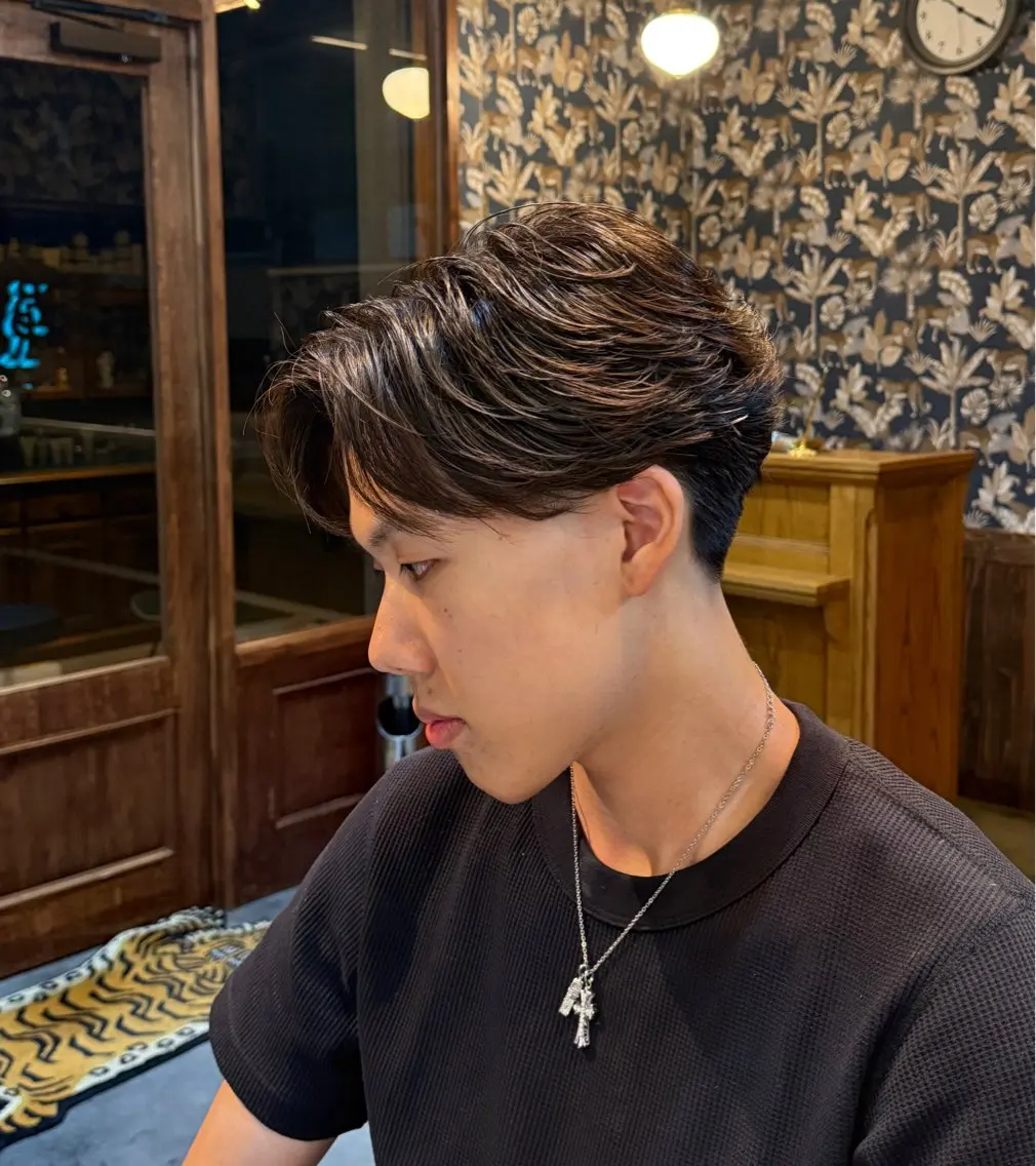 規カットパーマ【MEN'S】メンズカット+フェザーパーマ¥8980/奈良/メンズ/メンズカットの写真