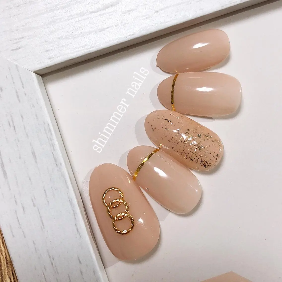 ネイル フットネイル shimmer nailsのネイルデザイン