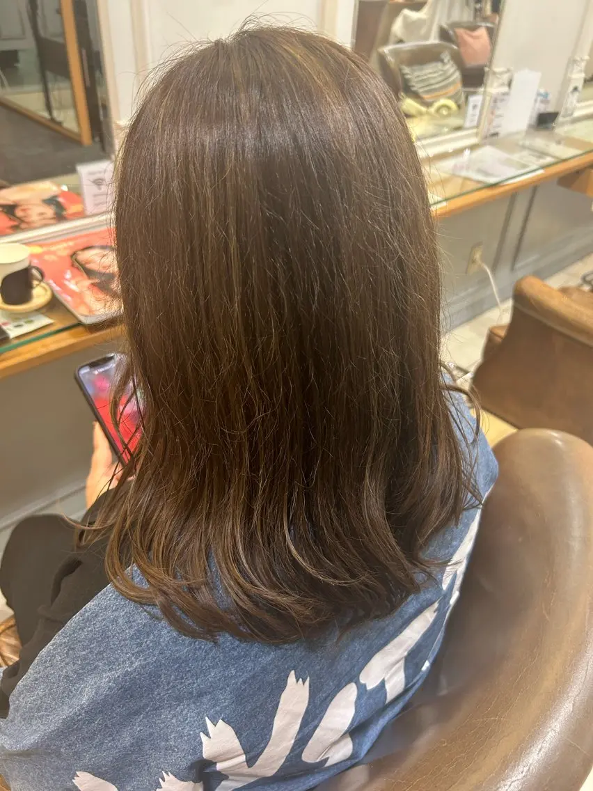 ミディアム 韓国ヘアー🇰🇷 MIWAのヘアスタイル