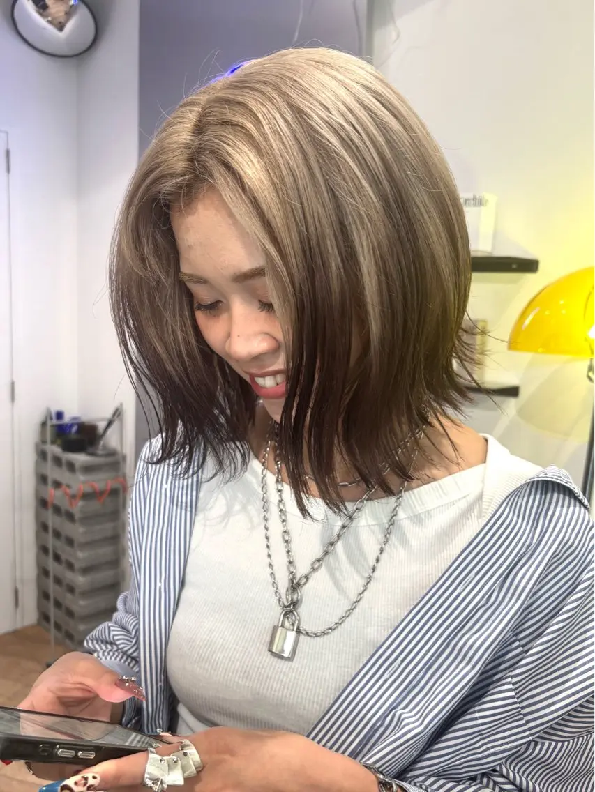 ショート カラー 🎀kano /透明感カラー🎀のヘアスタイル