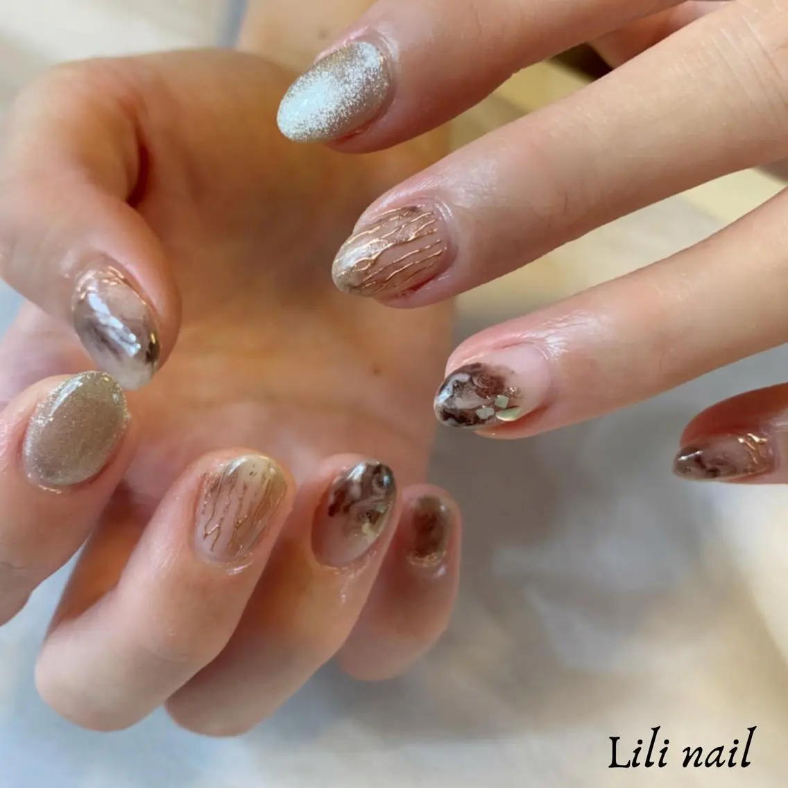 ネイル 持ち込み ハンドネイル Lilibeauty salonのネイルデザイン
