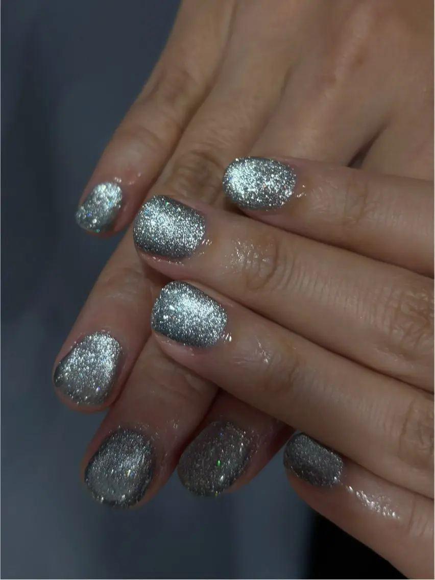 ネイル ラメ(グリッター) ショートネイル ハンドネイル 🪻hina🪻 filonnailのネイルデザイン