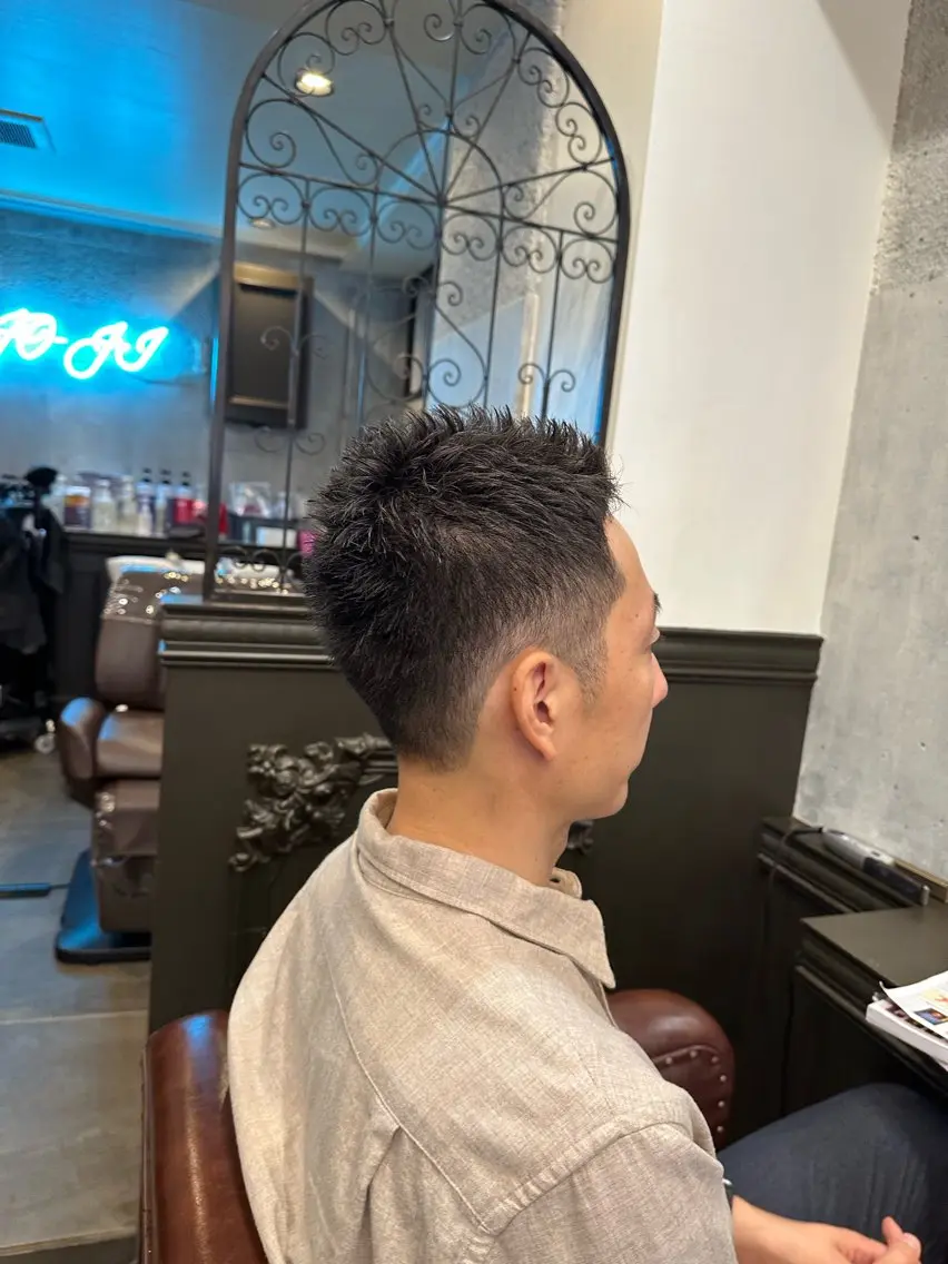 メンズ ビジネス カット ヘアセット ナカタケ ユウのヘアスタイル