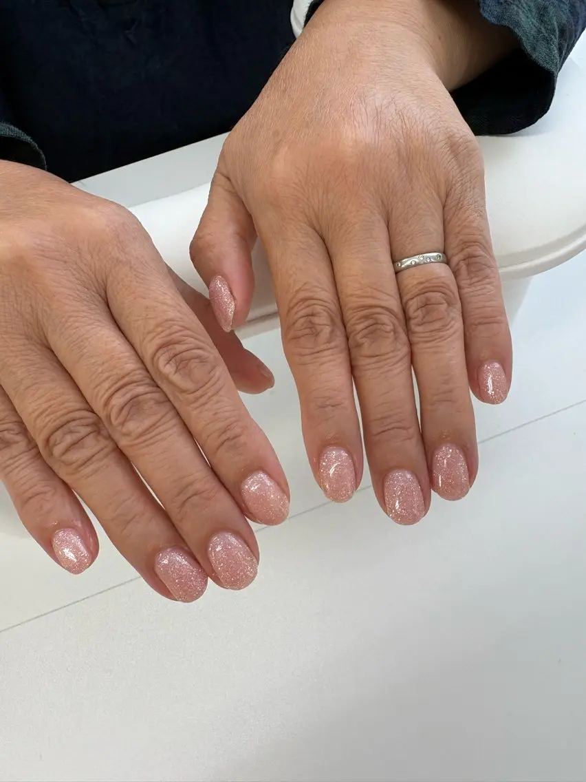 ネイル ラメ(グリッター) ワンカラーネイル Lupto Nail 【Jr アヤカ】のネイルデザイン
