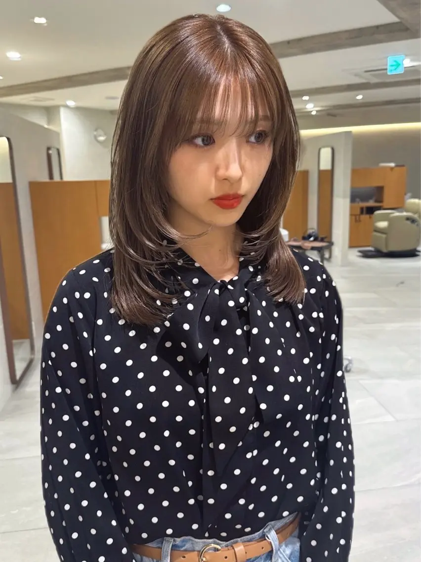 ミディアム ヘアカラー トリートメント MISATO THIRD SHOPのヘアスタイル