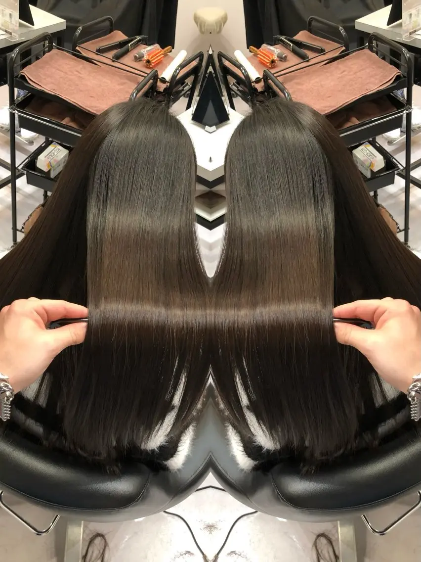 ロング カラー 縮毛矯正 トリートメント 🩵レイヤー✖︎ 髪質改善🩵リョウヤのヘアスタイル