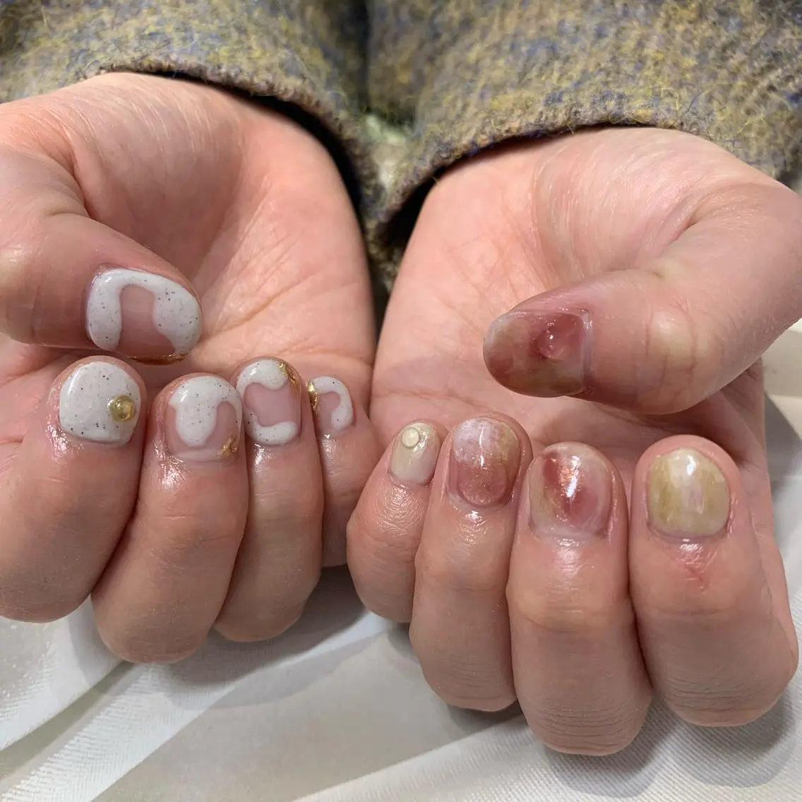 ネイル ニュアンスネイル マキノ ユイのネイルデザイン