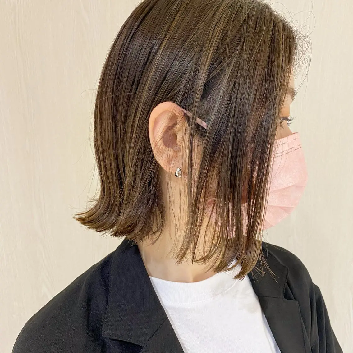 ショート カラー ハイライトカラー ボブ ハイライト 似合わせカット ボブ/salut町田 🧡kanaのヘアスタイル