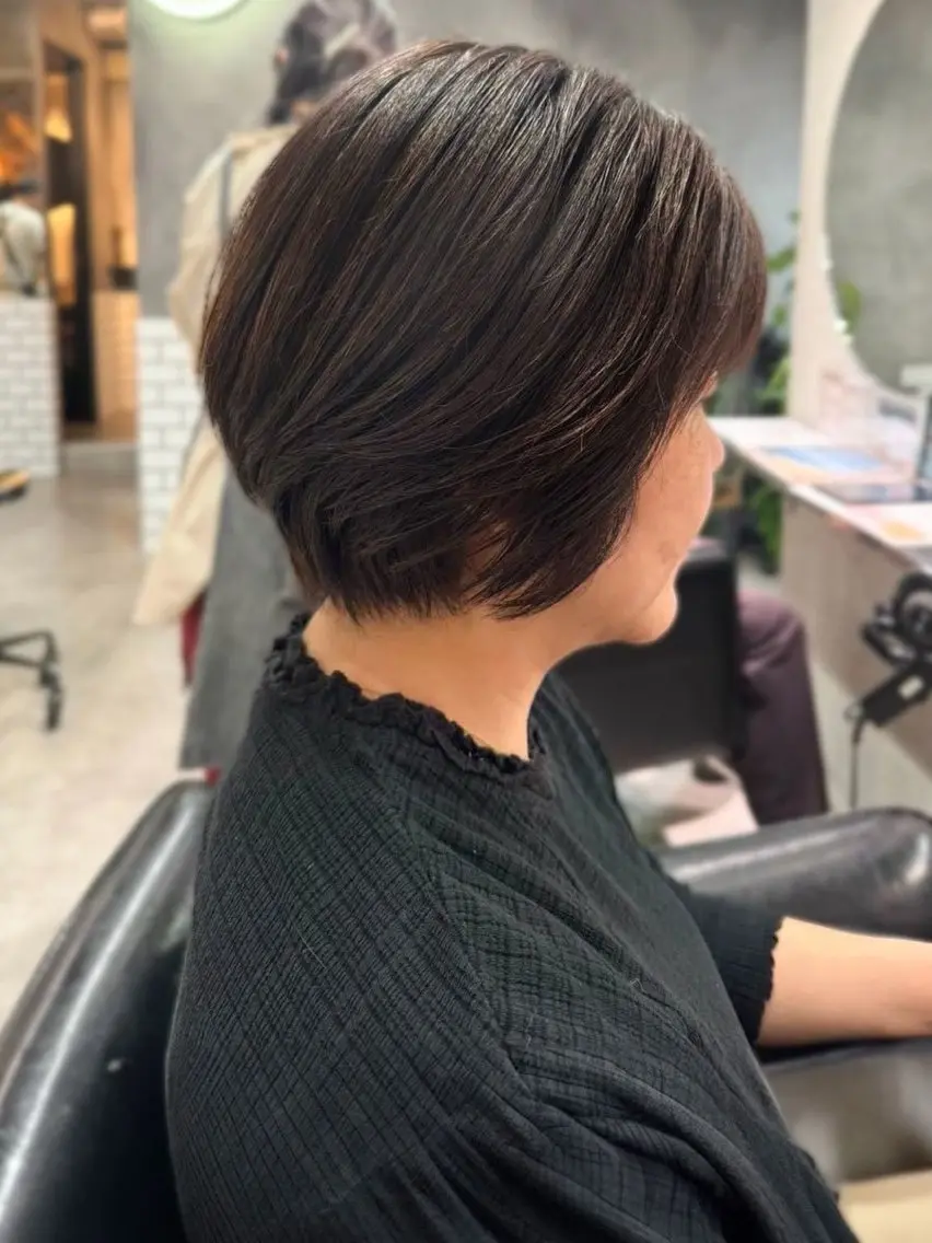 ショート カラー ハイライトカラー ハイライト 髪質改善 ショートヘア 縮毛矯正 内藤 宏紀 tidasmileのヘアスタイル