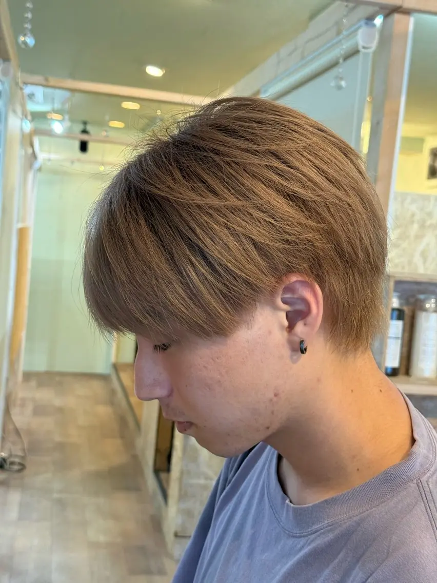 ショート カラー メンズ メンズハイトーン ハイトーンカラー カット ヘアカラー メンズ特化/パーマ指 名No.1/百瀬太郎のヘアスタイル