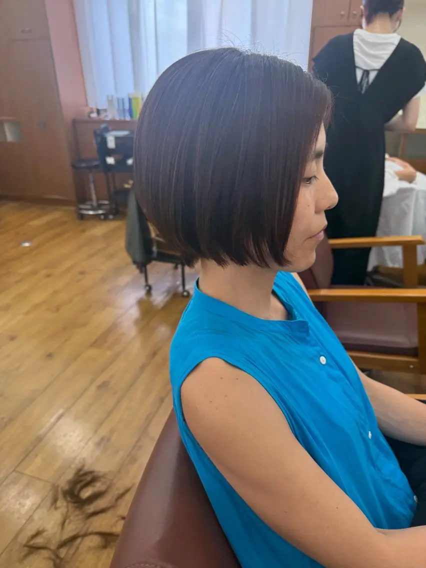 ショート ショートボブ ボブ ショートヘア トップヘアー中庄 えみぃのヘアスタイル