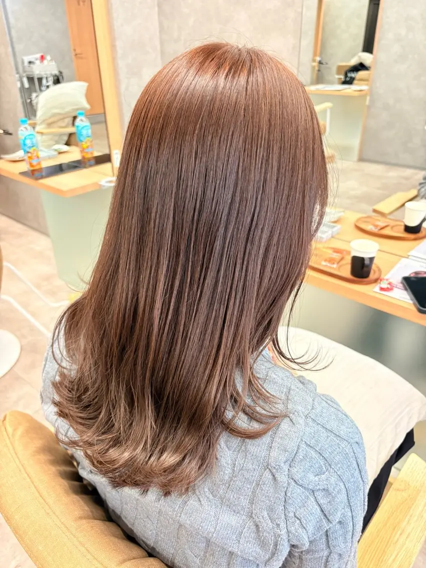 ロング カラー つちだ ゆうひのヘアスタイル