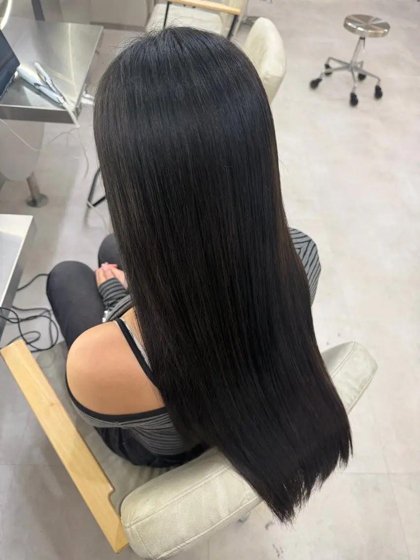 ロング ヘアカラー レイヤー/縮毛矯正/ 艶カラー♡ゆうかのヘアスタイル