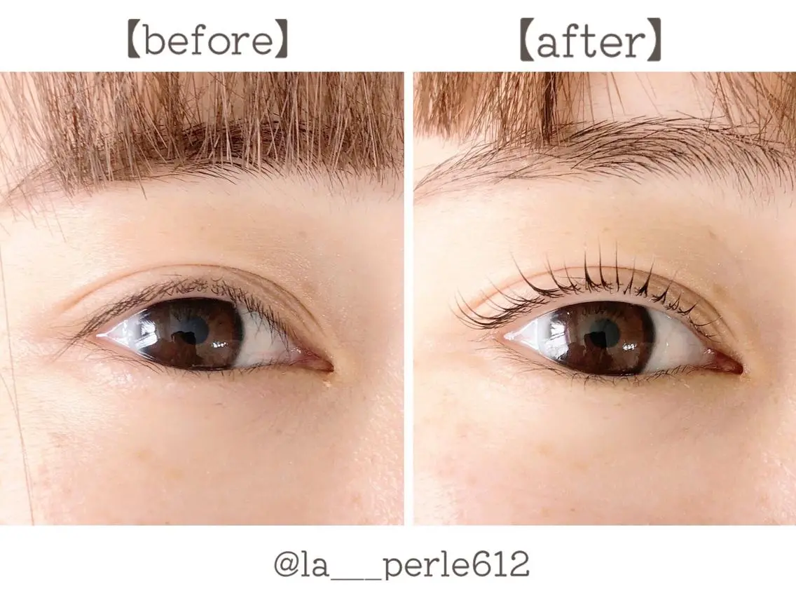 マツエク・マツパ まつげパーマ 一重×まつ毛パーマ マツパ LA PERLEのマツエク・マツパデザイン