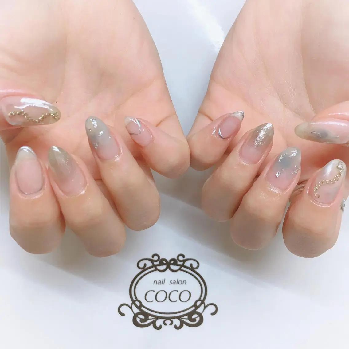 ロング カラー パーマ ヘアアレンジ メンズ キッズ ネイル マツエク・マツパ nail Berunaのネイルデザイン