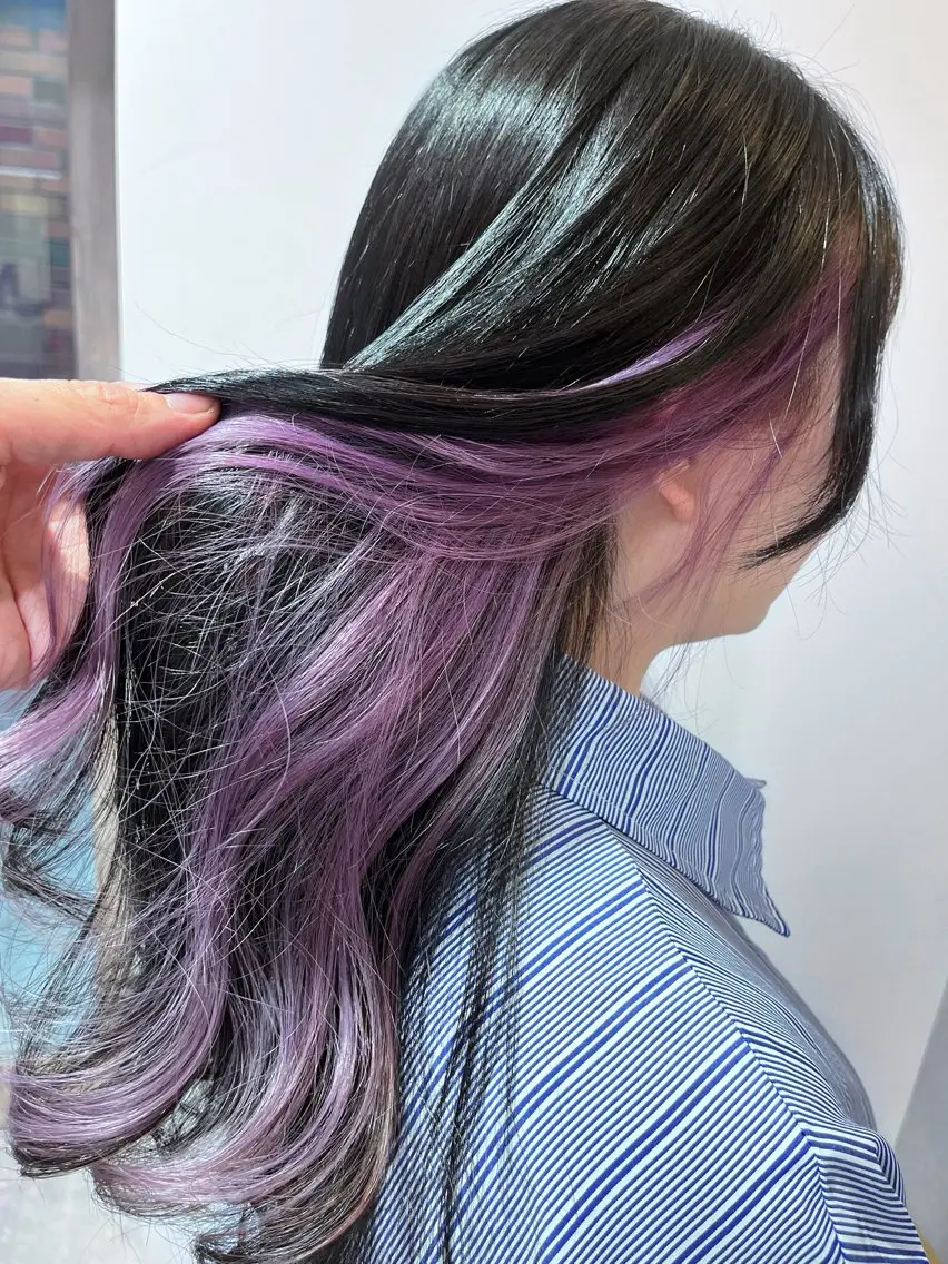 セミロング カット ヘアカラー 山田 守のヘアスタイル