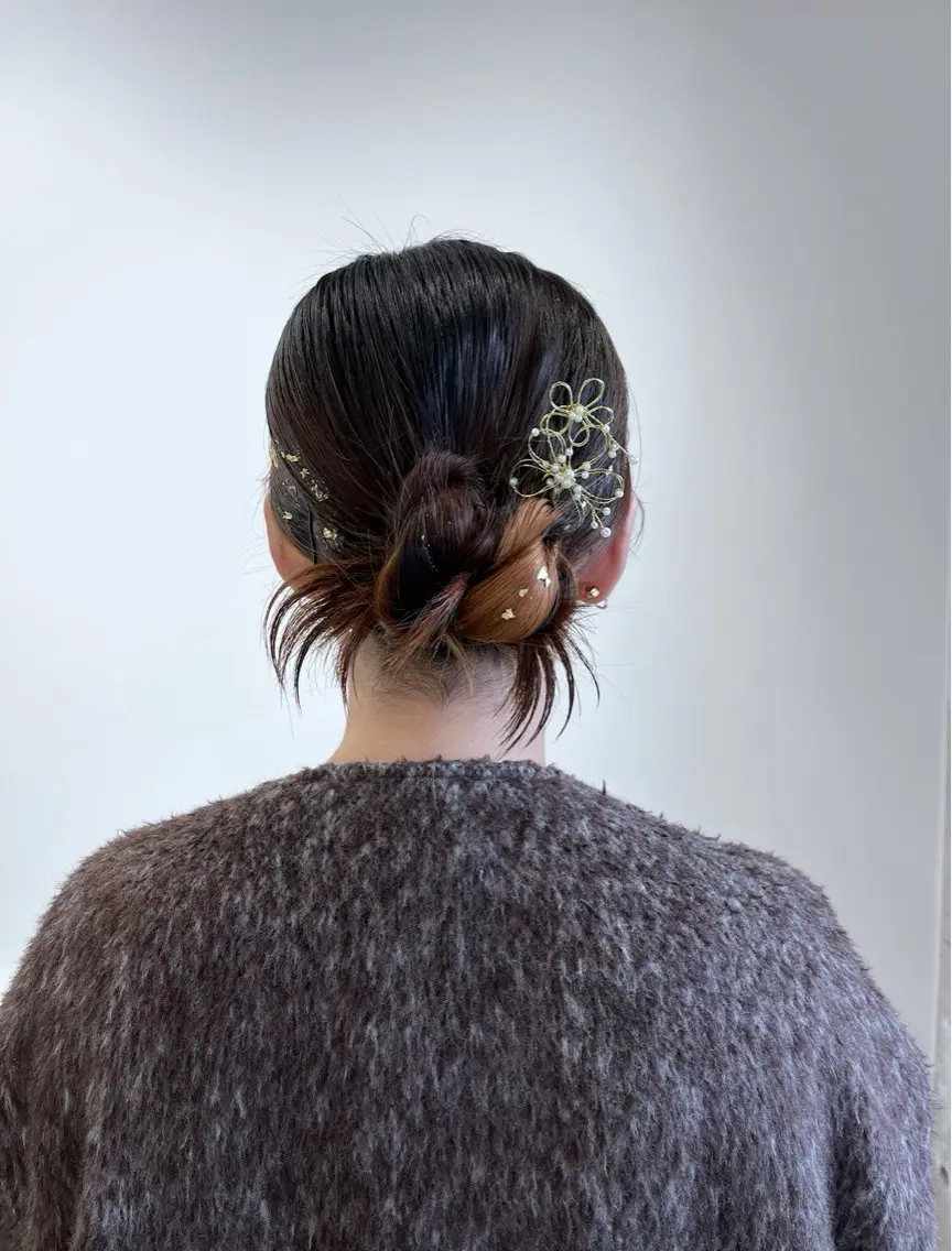 ヘアアレンジ ヘアセット newi 天王寺 🪐airiのヘアスタイル
