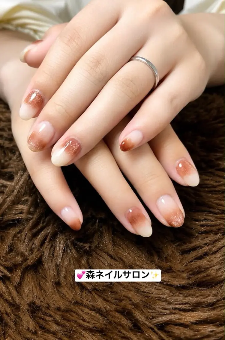 ネイル ハンドネイル 森 ネイル サロンのネイルデザイン