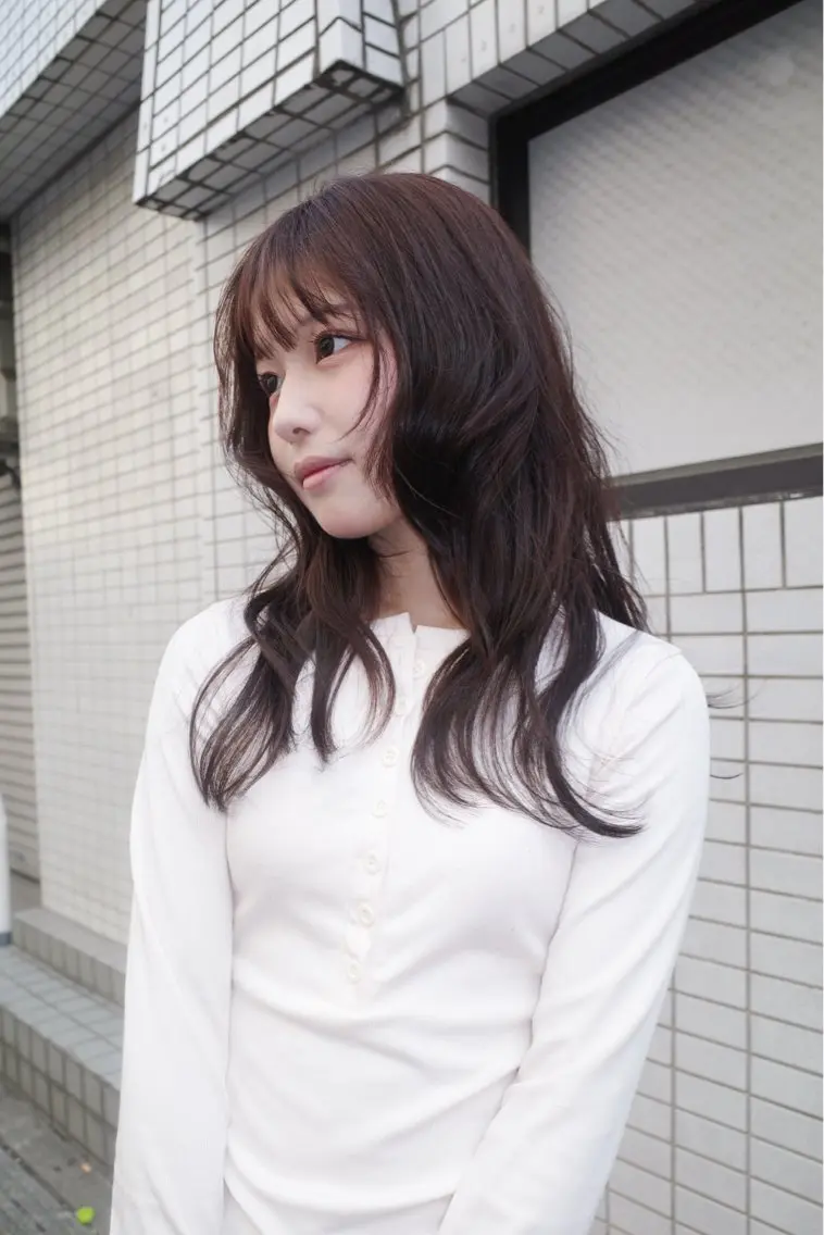 セミロング レイヤーカット アンニュイレイヤー/ 火ノ見🪡のヘアスタイル