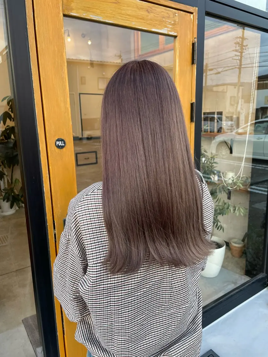 ロング 縮毛矯正 キノシタ ナオユキのヘアスタイル
